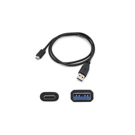 Add-On Addon 1.0M (3.3Ft) Usb 3.1 Type (C) Male To Usb 3.0 (A) Male Black USBC2USB3A1MB